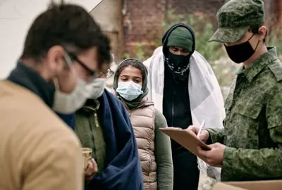 Immigrants reviewing requirements to obtain a change of status in Immigration for humanitarian reasons in the United States