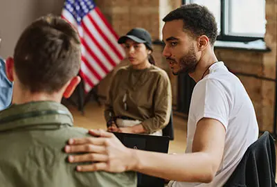 Individual supporting a family member with the refugee status application process