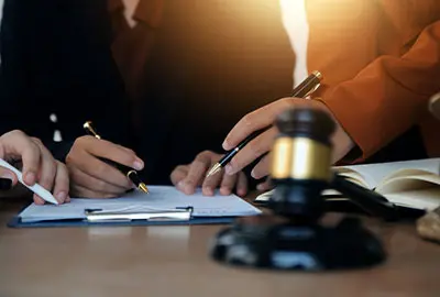 Lawyer showing a checklist for responding to a deportation order