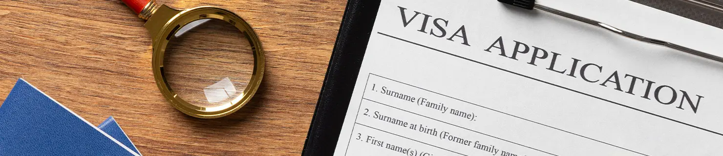 Application form for a humanitarian visa in Dallas, United States