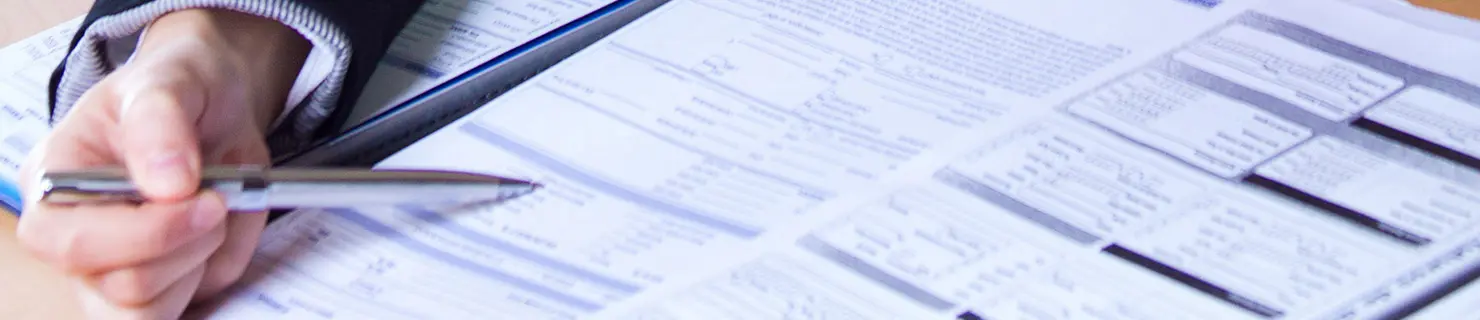 Attorney reviews his client's supervision order in Dallas, United States
