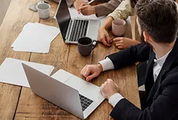 Law firm team reviewing the application of a candidate interested in an Immigration Law Employment Opportunity in Dallas