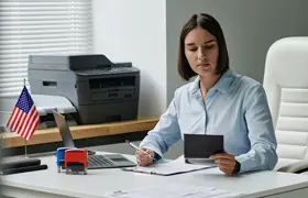Processing of a consular processing for an immigrant visa received by an authority