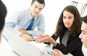 Consulate staff handling consular processing tasks for immigrant visas