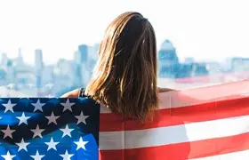 Young woman arrives in the United States after receiving her humanitarian visa in Dallas
